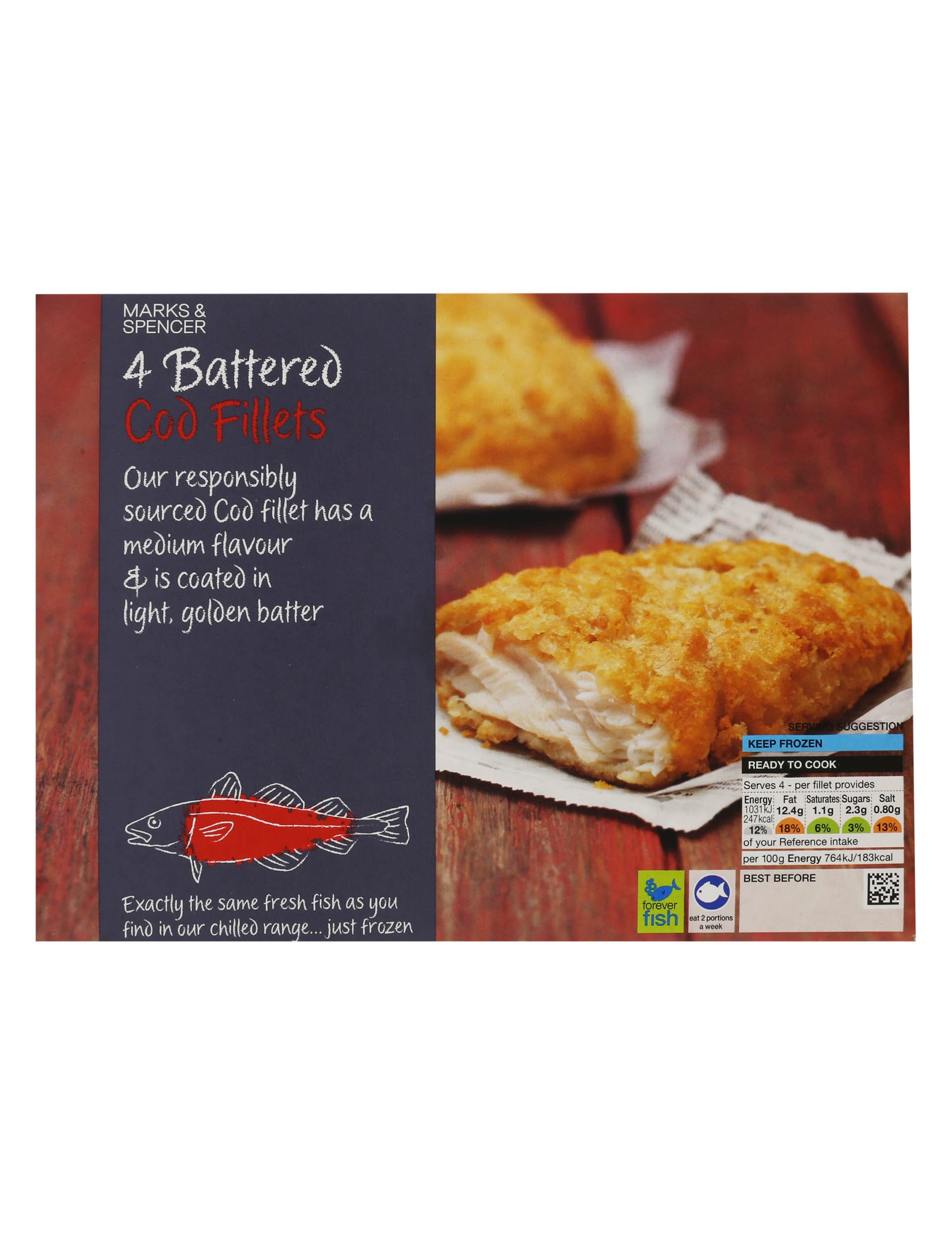 4 Battered Cod Fillets Marks And Spencer Cyprus