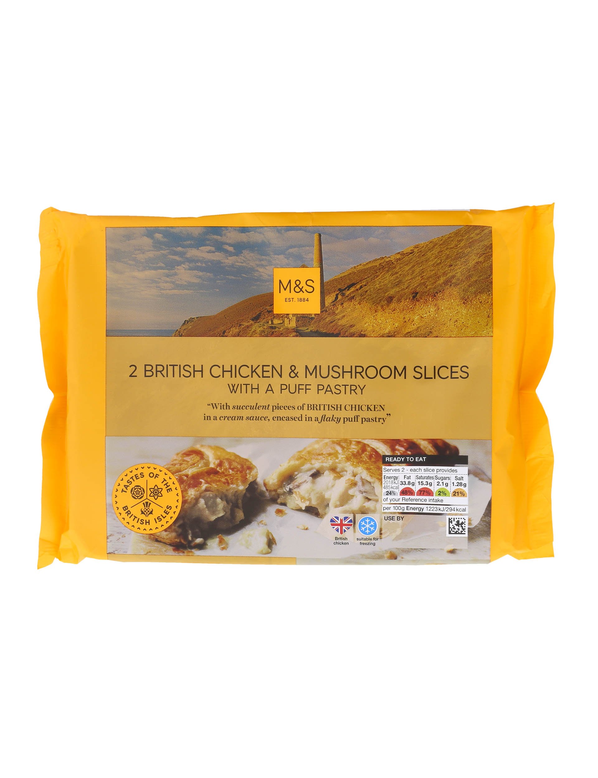 2 Chicken & Mushroom Slices - Marks & Spencer Cyprus